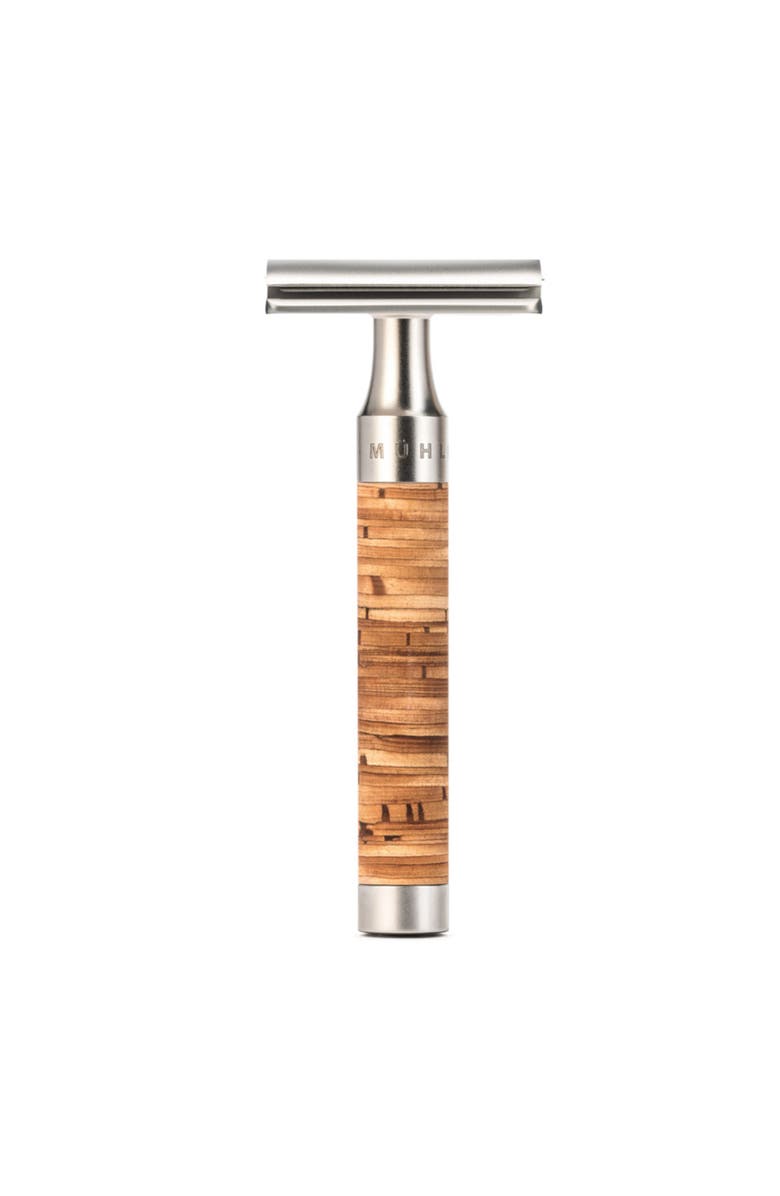 MÜHLE Rocca Stainless Steel & Birch Bark Safety Razor, Main, color, Birch Bark