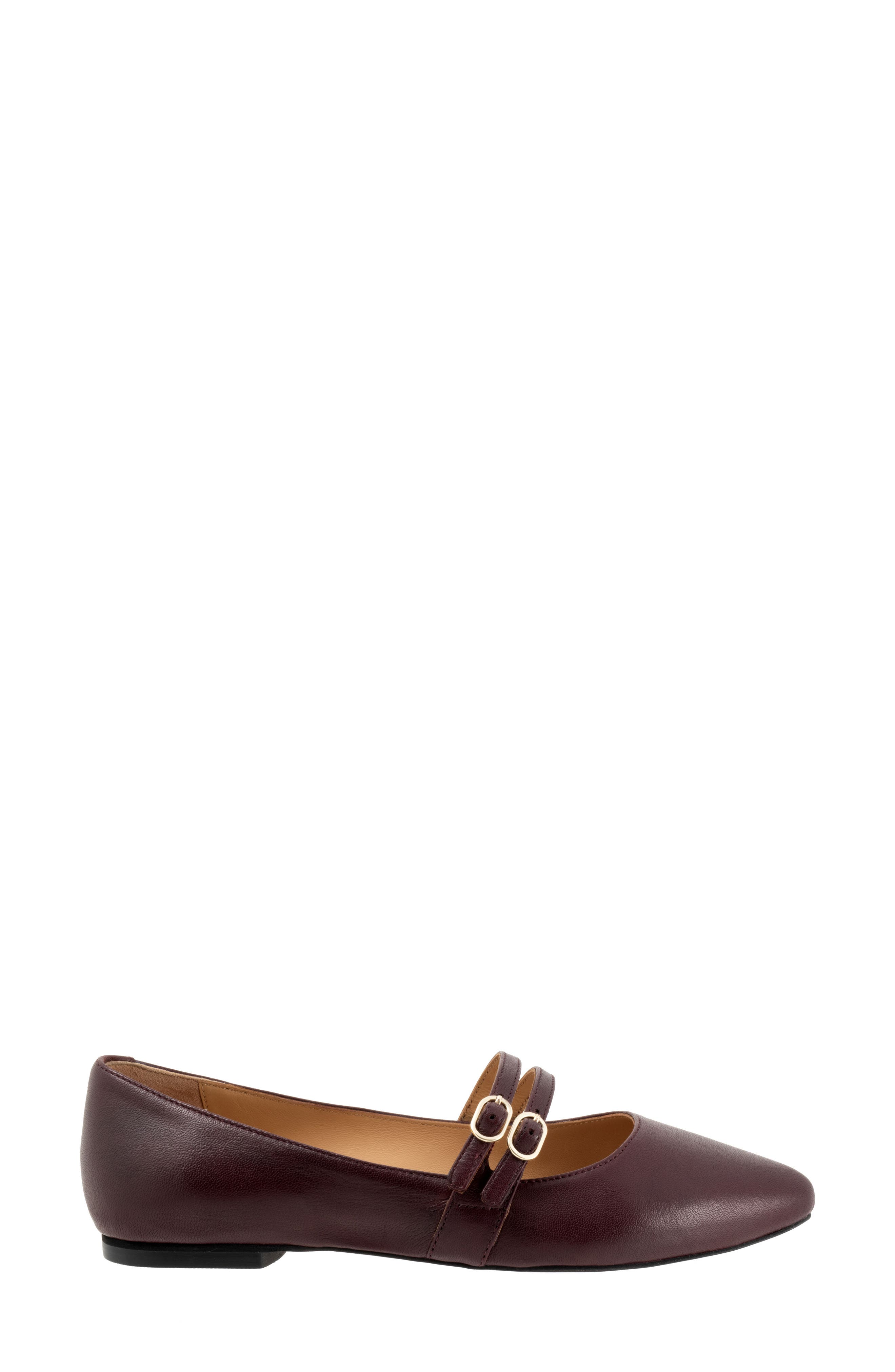 Emerald Pointed Toe Mary Jane Flat, Alternate, color, OXBLOOD