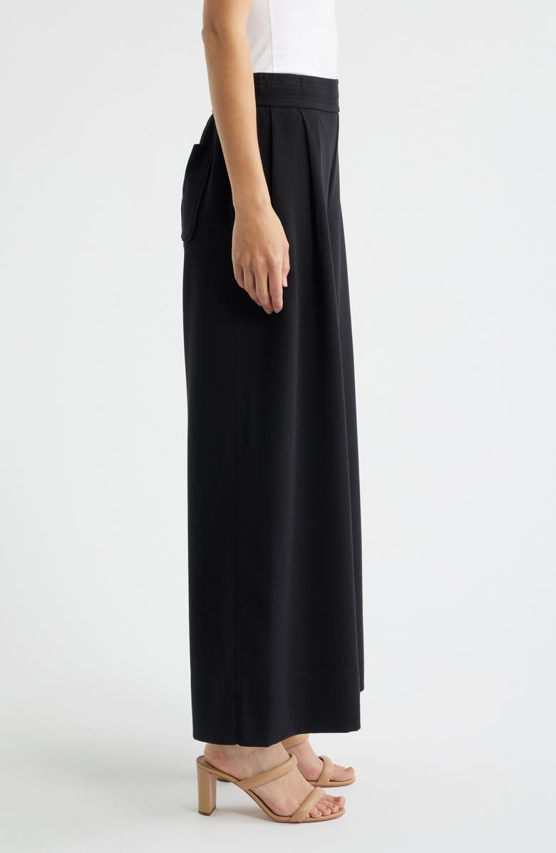 Wit & Wisdom Ultra Skyrise Wide Leg Pants, Alternate, color, Black