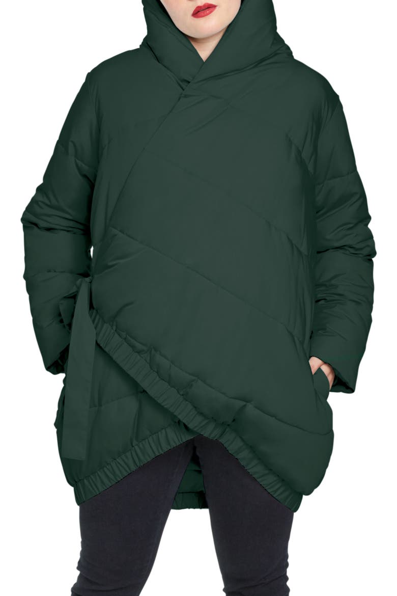 Kanda Puffer Coat, Main, color, HUNTER GREEN