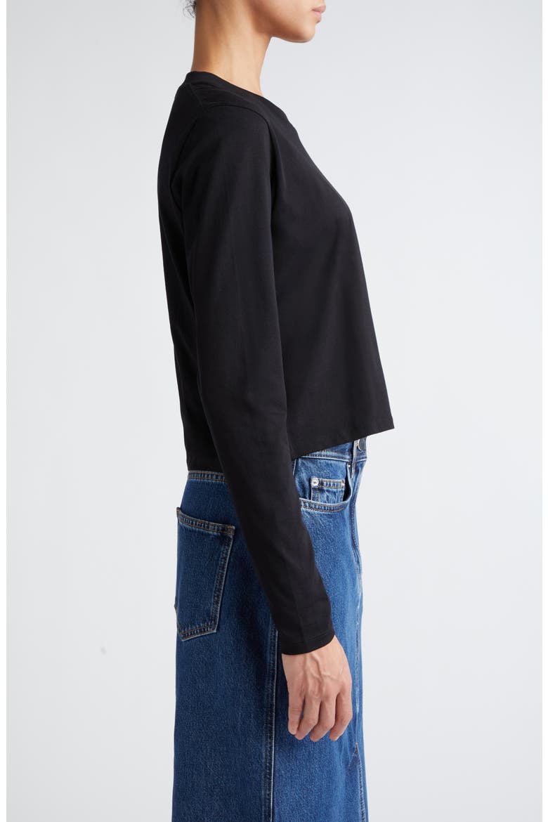 Masal Long Sleeve Cotton T-Shirt, Alternate, color, BLACK