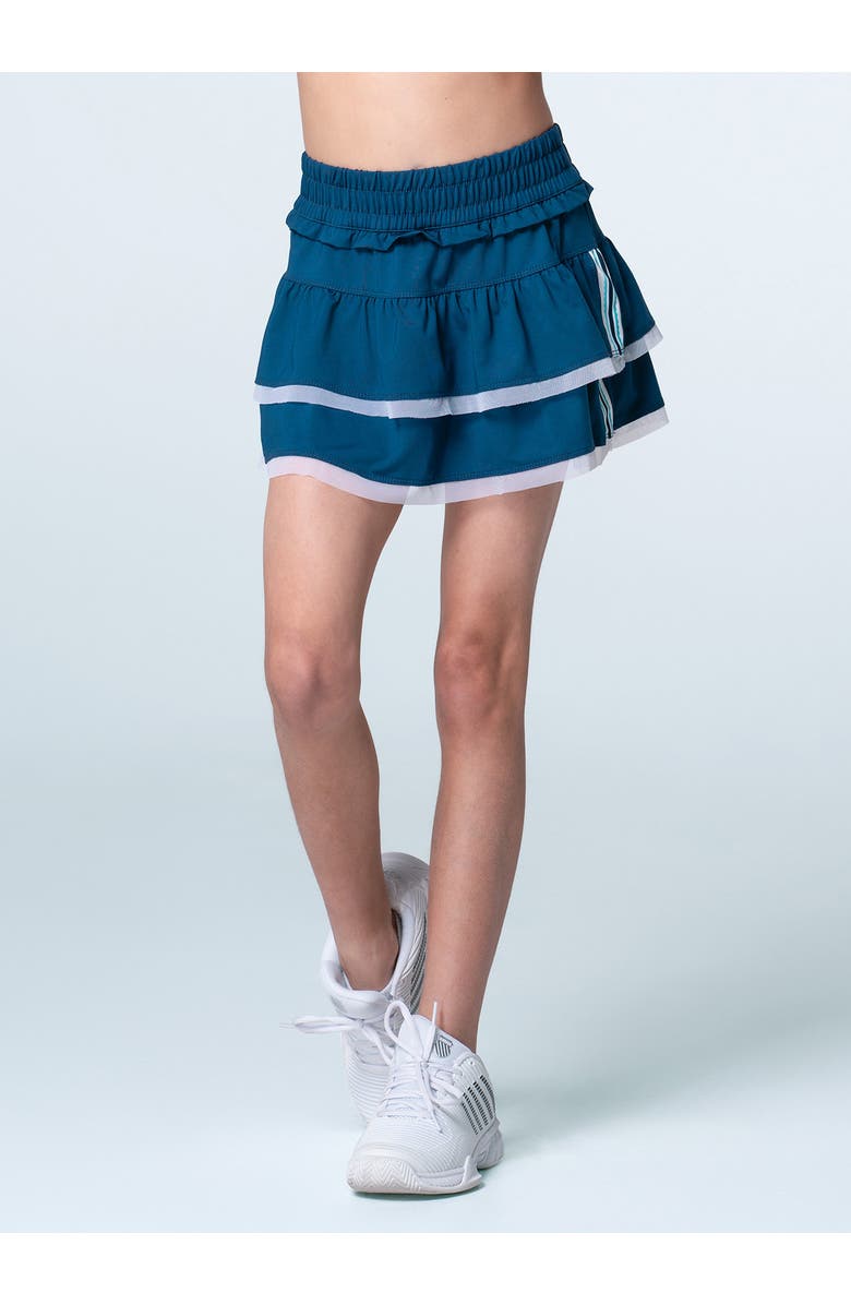 Lucky in Love Winner's Circle Skirt, Main, color, Navy