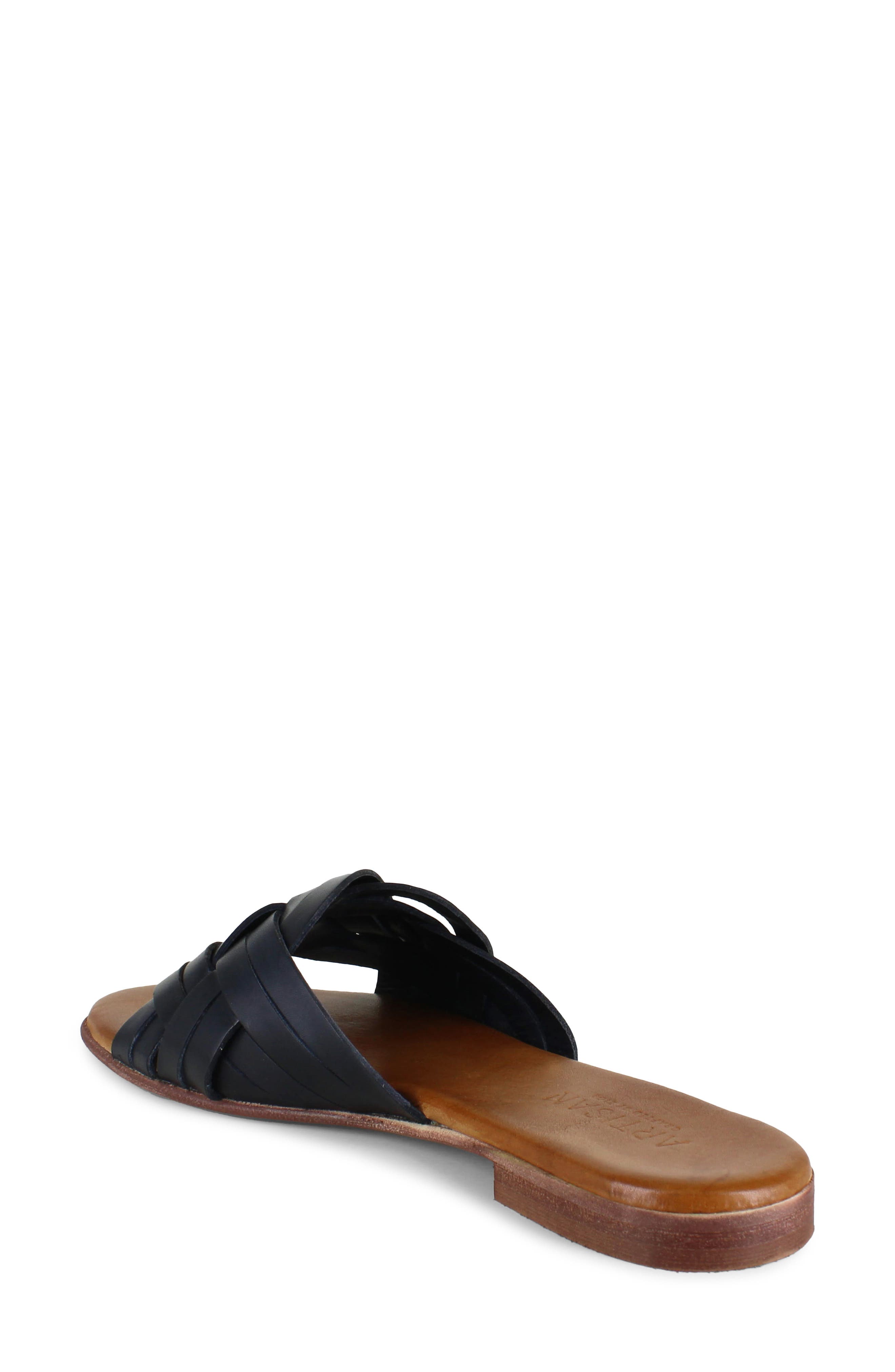 Artisan Crafted By Zigi Arutzy Slide Sandal, Alternate, color, Black