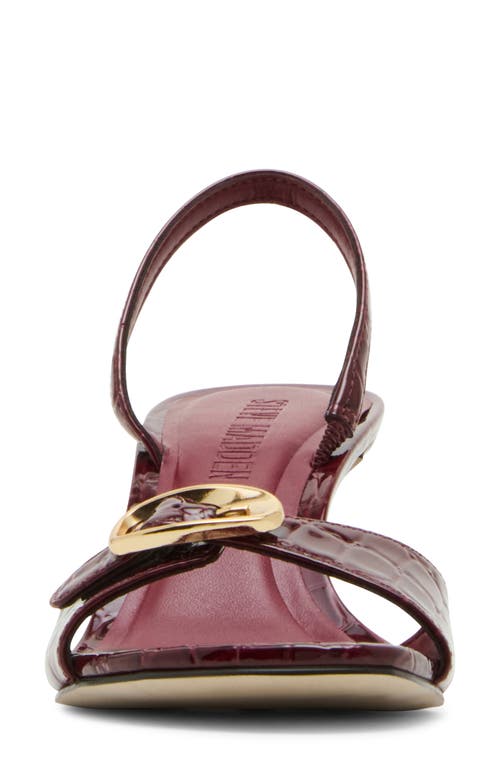 Steve Madden Henrietta Slingback Sandal In Burgundy