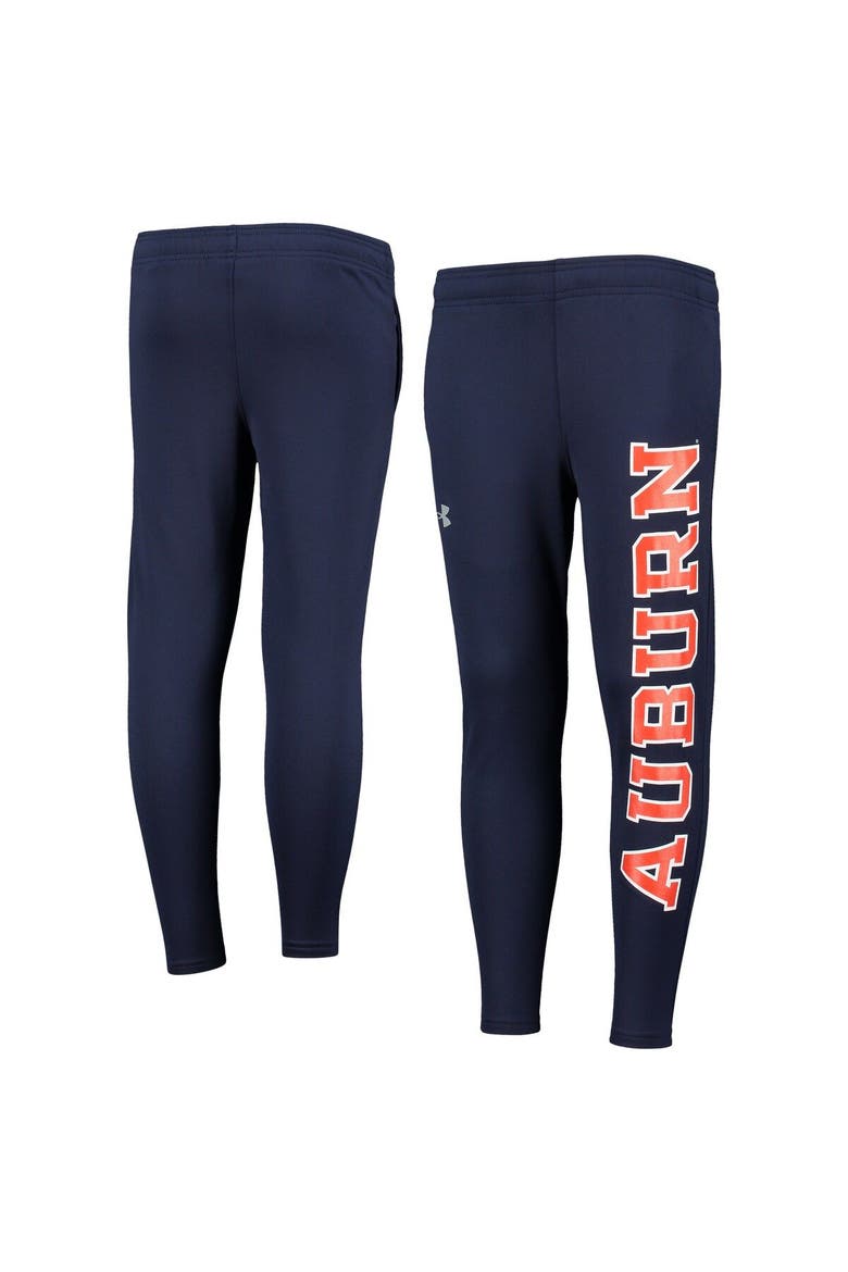 Youth Under Armour Navy Auburn Tigers Brawler Pants, Main, color, Navy