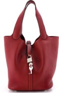 Pre-Owned Hermes Picotin Lock Bag Clemence MM