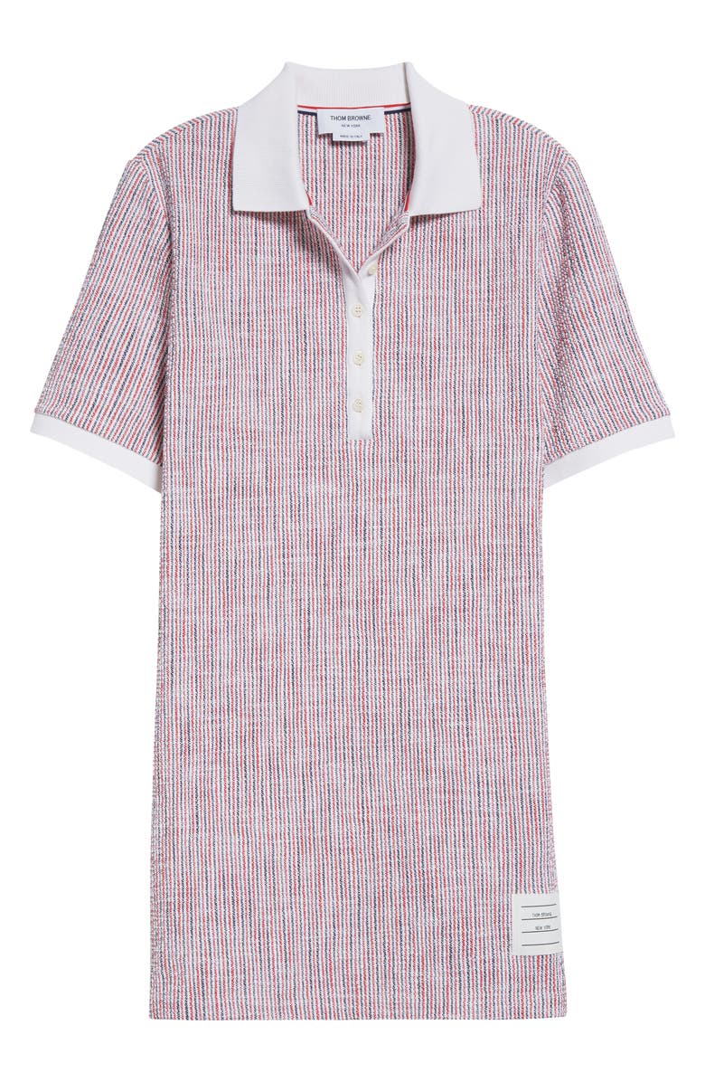 Thom Browne RWB Tweed Polo Dress, Alternate, color,