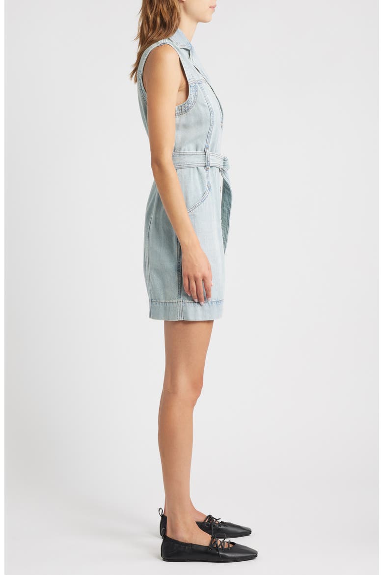 Renata Sleeveless Denim Minidress, Alternate, color, MAR