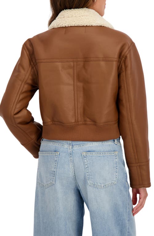 Sebby Faux Shearling Jacket In Brown