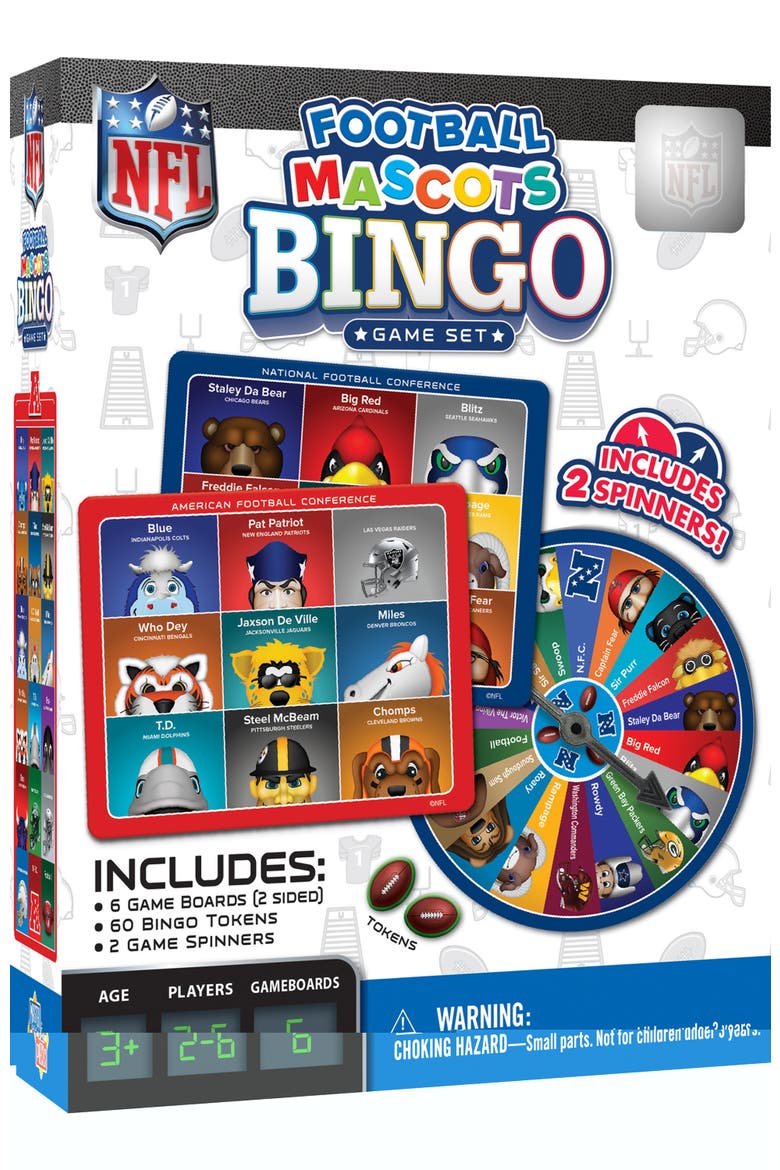 NFL - Mascots Bingo Game, Main, color, Multicolor