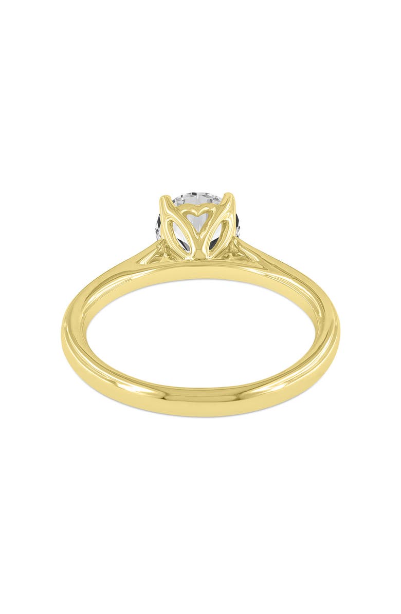 LuvMyJewelry Neli 14K Yellow Gold Round Shape Lab Grown Diamond Solitaire Ring - 1 Ct, Alternate, color, 14K Yellow Gold