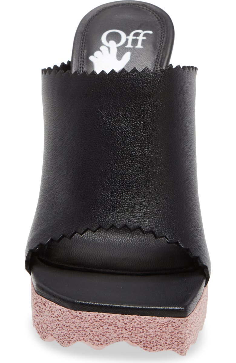 Off-White Sponge Platform Slide Sandal, Alternate, color,