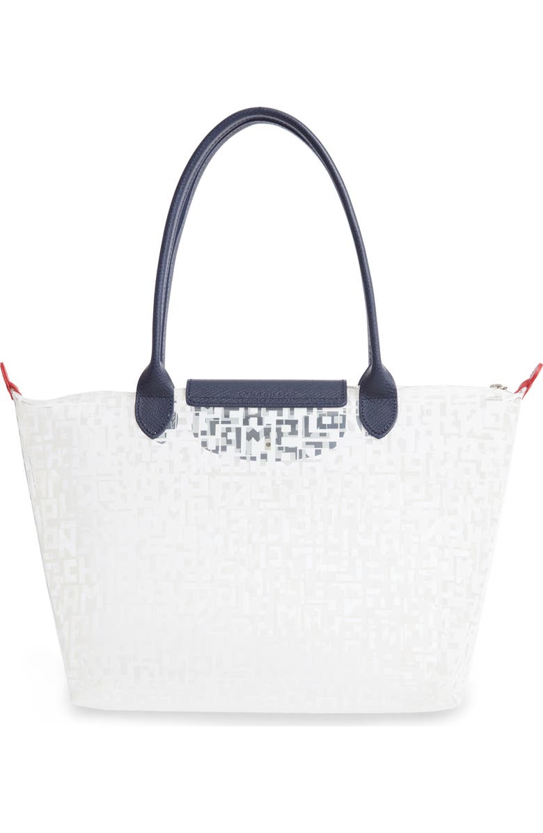 Longchamp Medium Le Pliage Translucent Tote, Alternate, color,