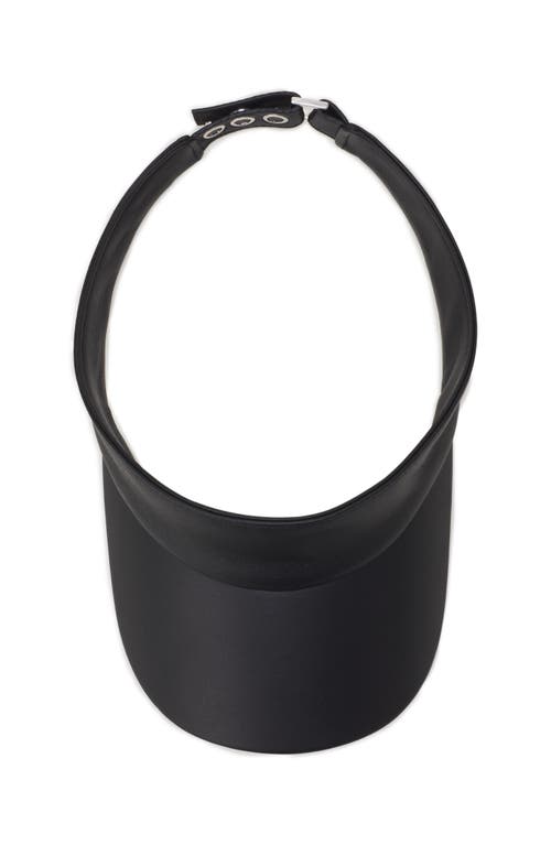 Lanvin Leather Visor In Black