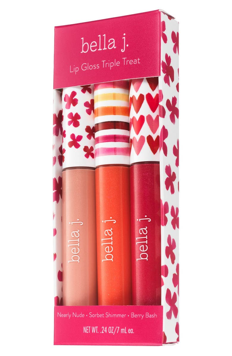 Bella J . 'Triple Treat' Lip Gloss Set, Alternate, color, 