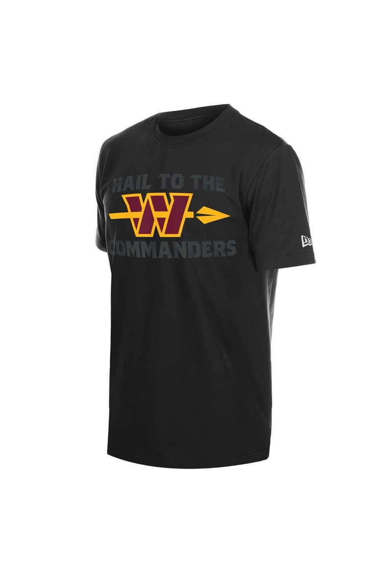 Men's New Era Black Washington Commanders Hail to the Commanders T-Shirt, Alternate, color, Black