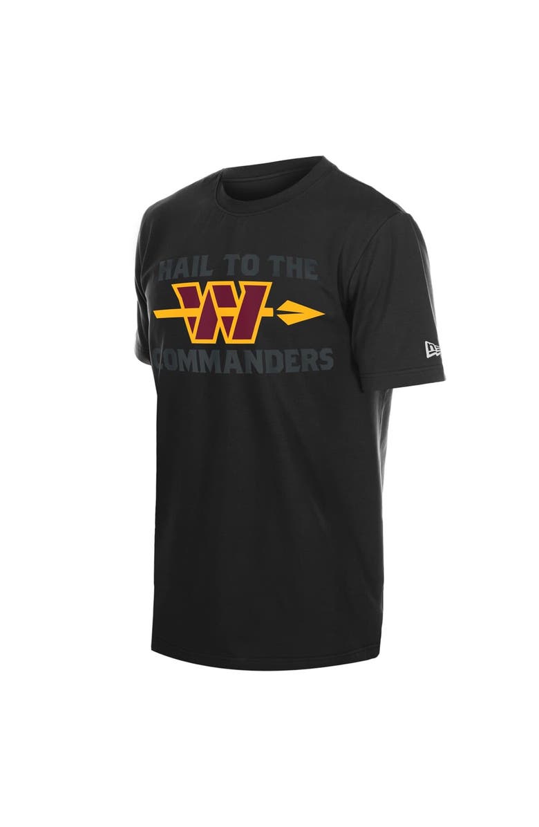 New Era Men's New Era Black Washington Commanders Hail to the Commanders T-Shirt, Alternate, color, Black