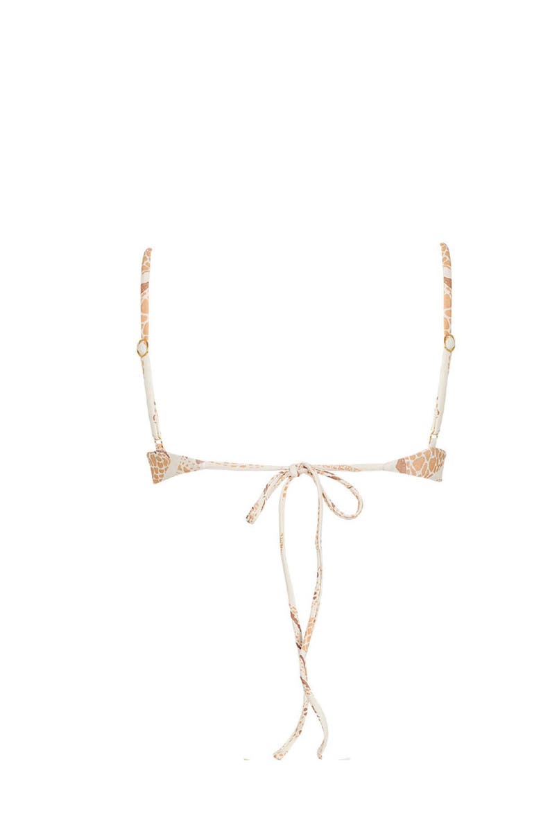 KIBYS Shell Tides Print Underwire Bikini Top, Alternate, color, Beige Shell Print