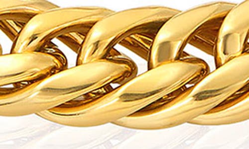West Coast Jewelry Mens' 11.5mm Curb Link Chain Bracelet In Gold