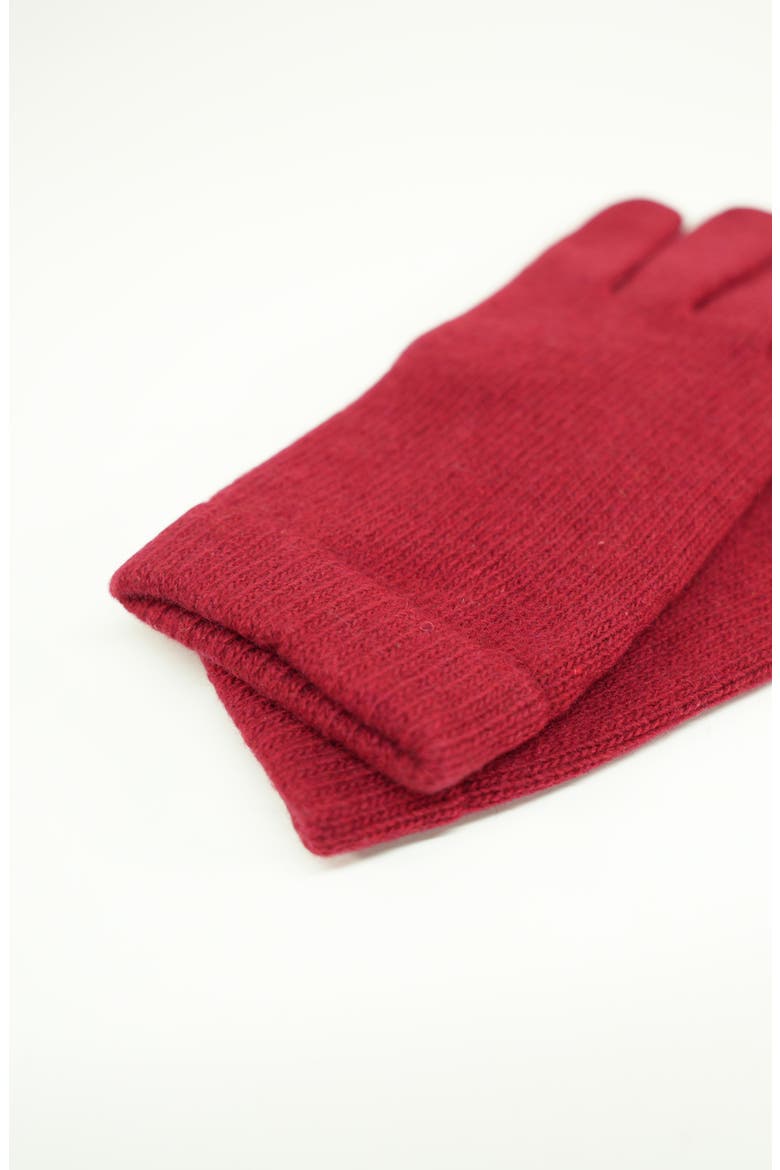 Solid Cashmere Gloves, Alternate, color, CADMIUM RED