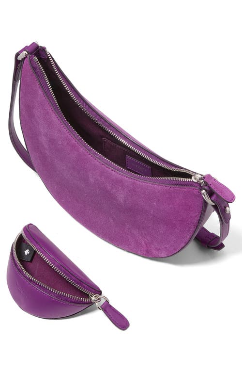 Kate Spade New York Duo Pebble Leather Crossbody Bag In Purple