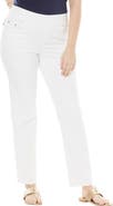 Jessica London Comfort Waist Stretch Denim Straight-Leg Jean