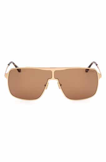 TOM FORD Zappa 69mm Oversize Navigator Sunglasses