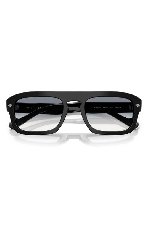 Vogue 53mm Gradient Square Sunglasses In Black