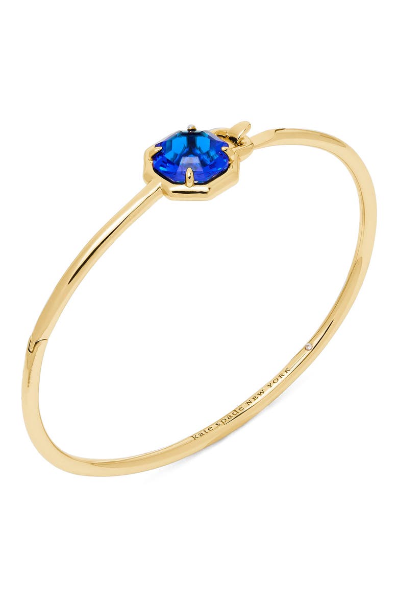 Opulence Octagon Stone Bangle, Alternate, color, BLUE