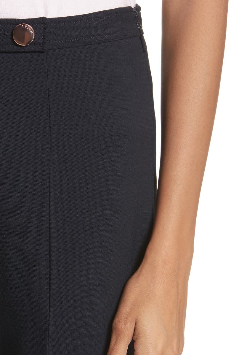 Ted Baker London Ted Working Title Front Slit Skinny Trousers, Alternate, color, 