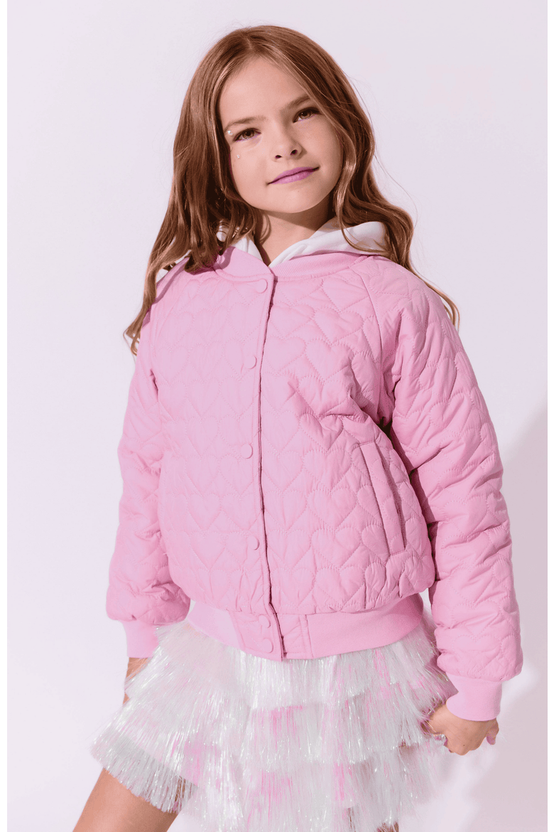 I Love You Puffer, Alternate, color, Pink
