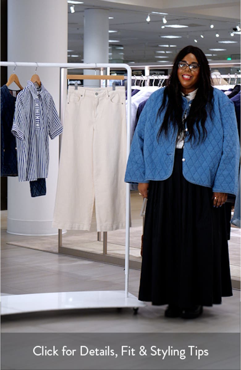 High Waist Crop Wide Leg Jeans, sales video thumbnail