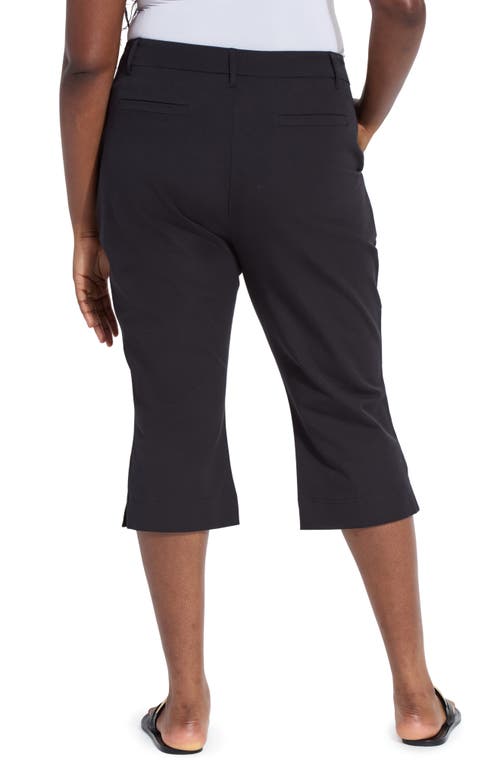 Lyssé Amanda High Waist Pull-on Capri Pants In Black
