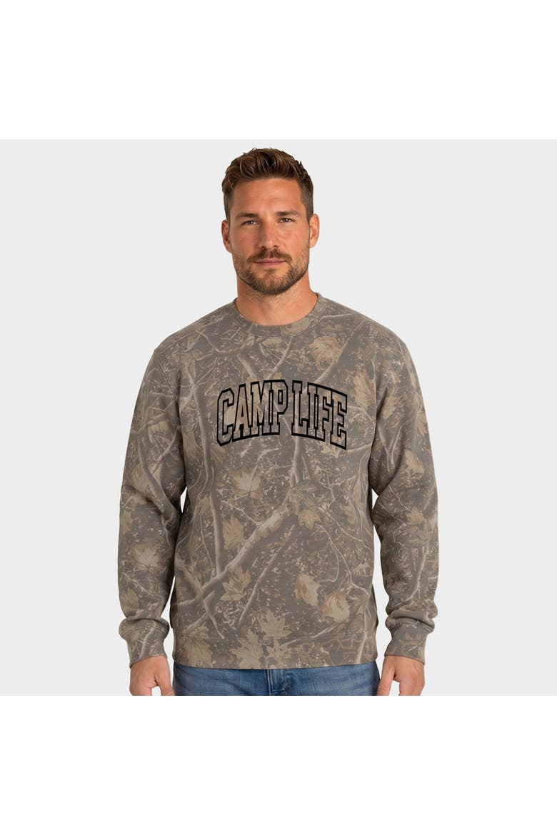 Camp Life Varsity Camo Sweatshirt, Main, color, Camo