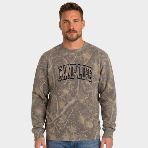 Camp Life Varsity Camo Sweatshirt