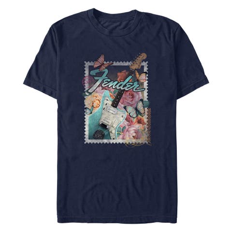 Men's Fender Stamp Electric Guitar  Graphic T-Shirt