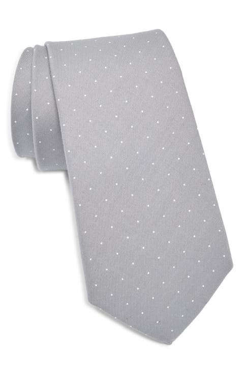 Dot Print Cotton Tie