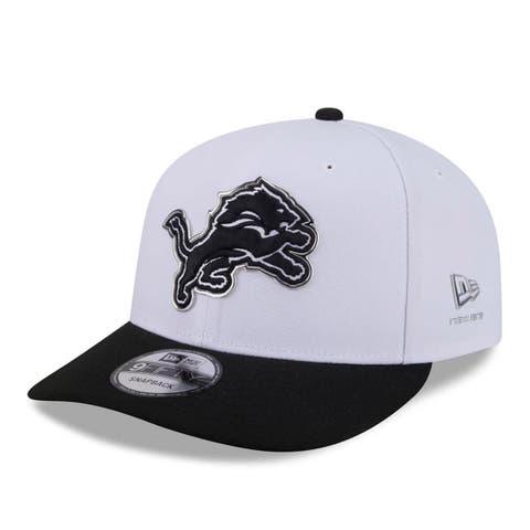 Men's New Era  White/Black Detroit Lions 2026 NFL Draft Pre-Curved 9FIFTY Snapback Hat