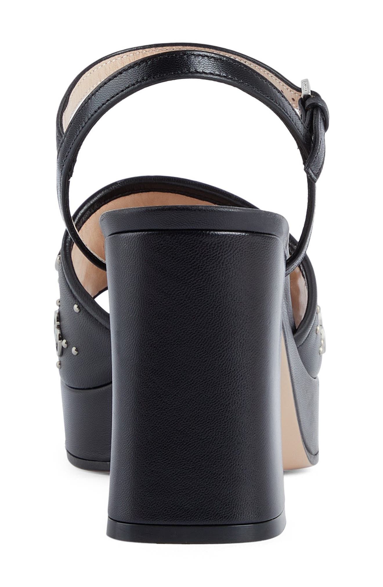 Gucci Janaya GG Logo Quarter Strap Sandal, Alternate, color, 