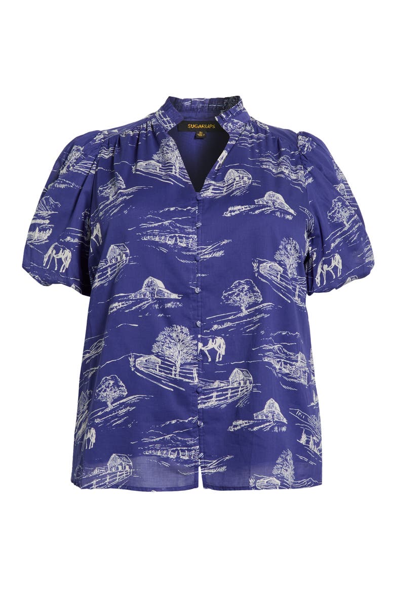 Avon Town Top, Alternate, color, NAVY-CREAM