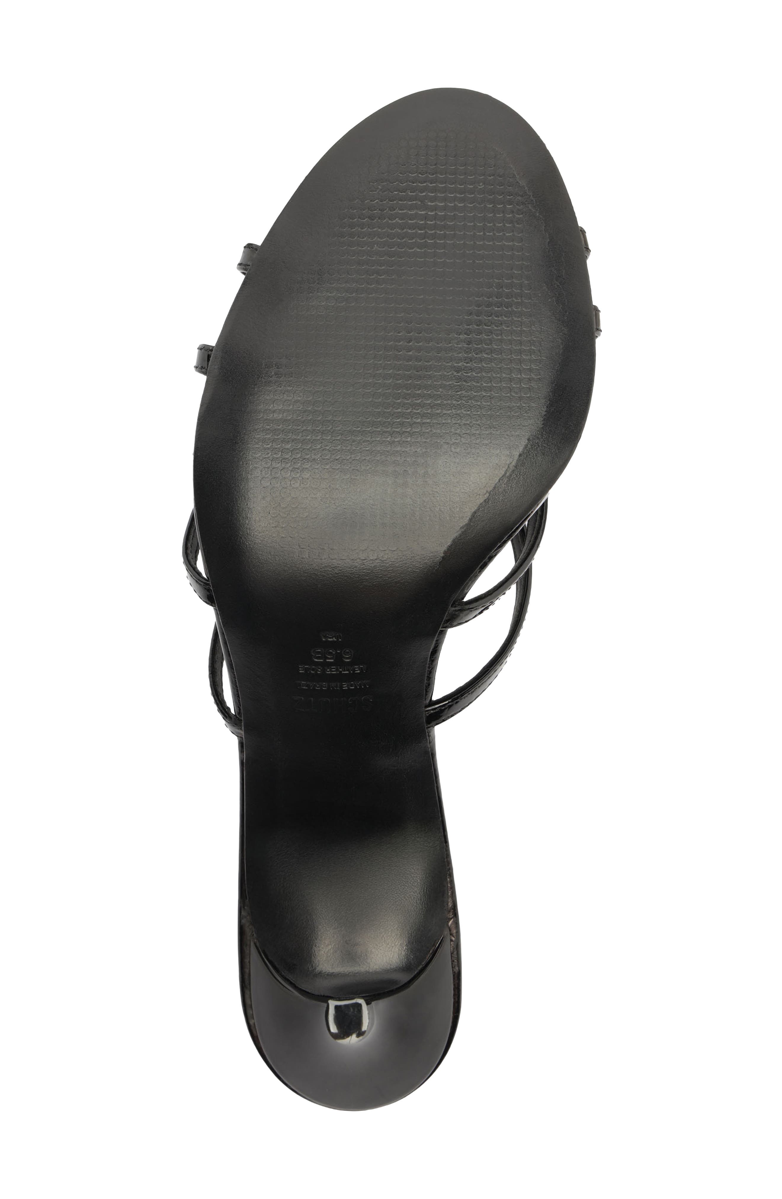 Marion Strappy Slide Sandal, Alternate, color, BLACK