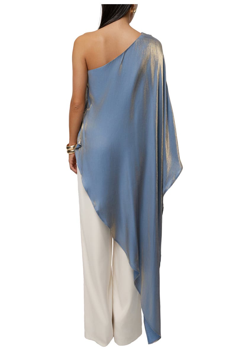 JLUXLABEL Cher Iridescent Top, Alternate, color, Blue