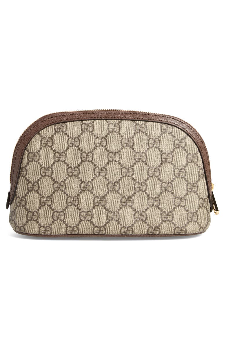 Gucci Large Ophidia GG Supreme Canvas Cosmetics Case, Alternate, color, 