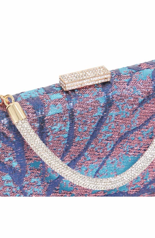 Dune London Beaut Top Handle Frame Clutch In Blue