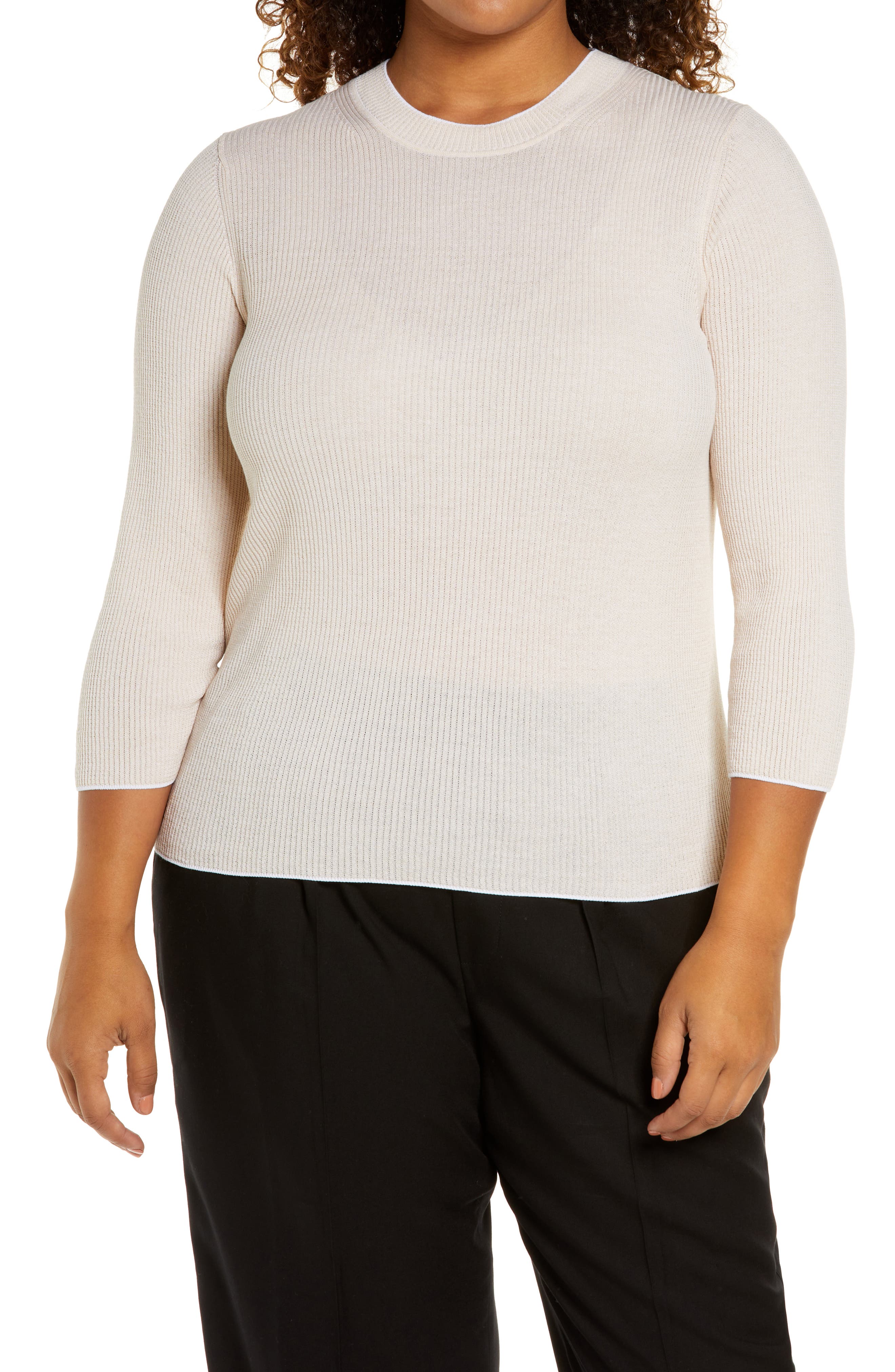 Vince Ribbed Cotton Sweater