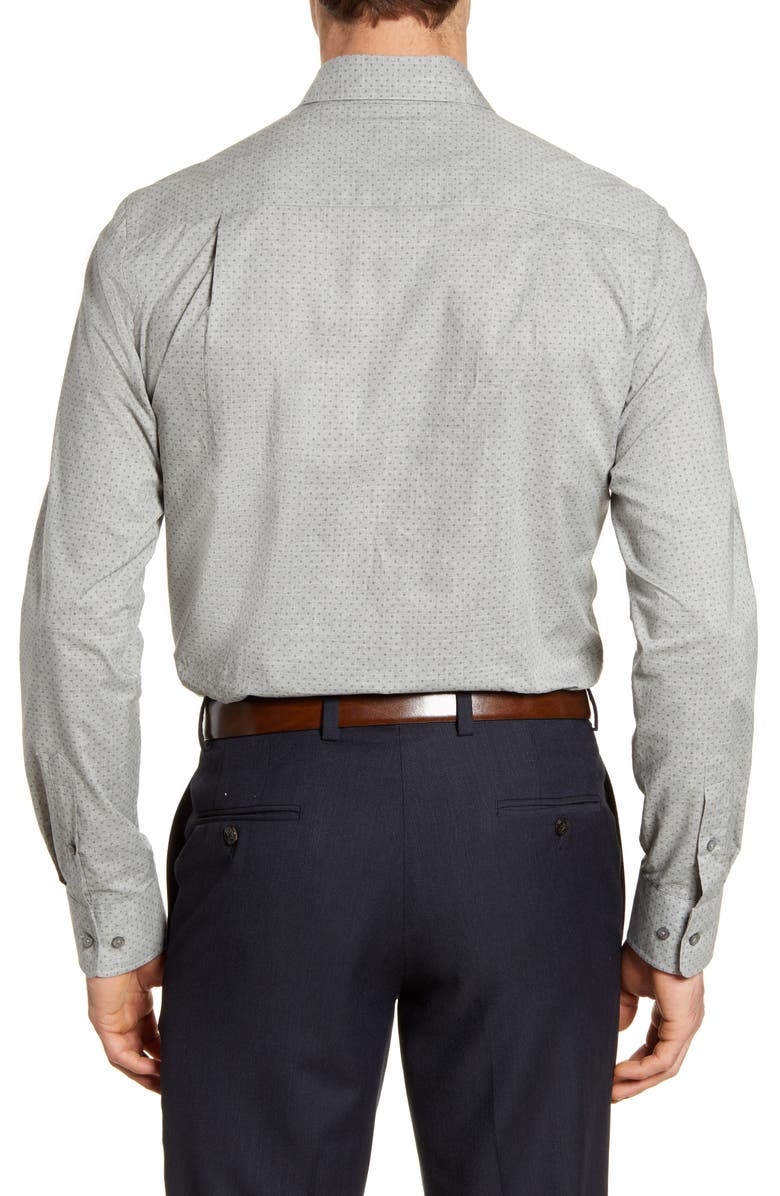 David Donahue Trim Fit Dress Shirt, Alternate, color, 