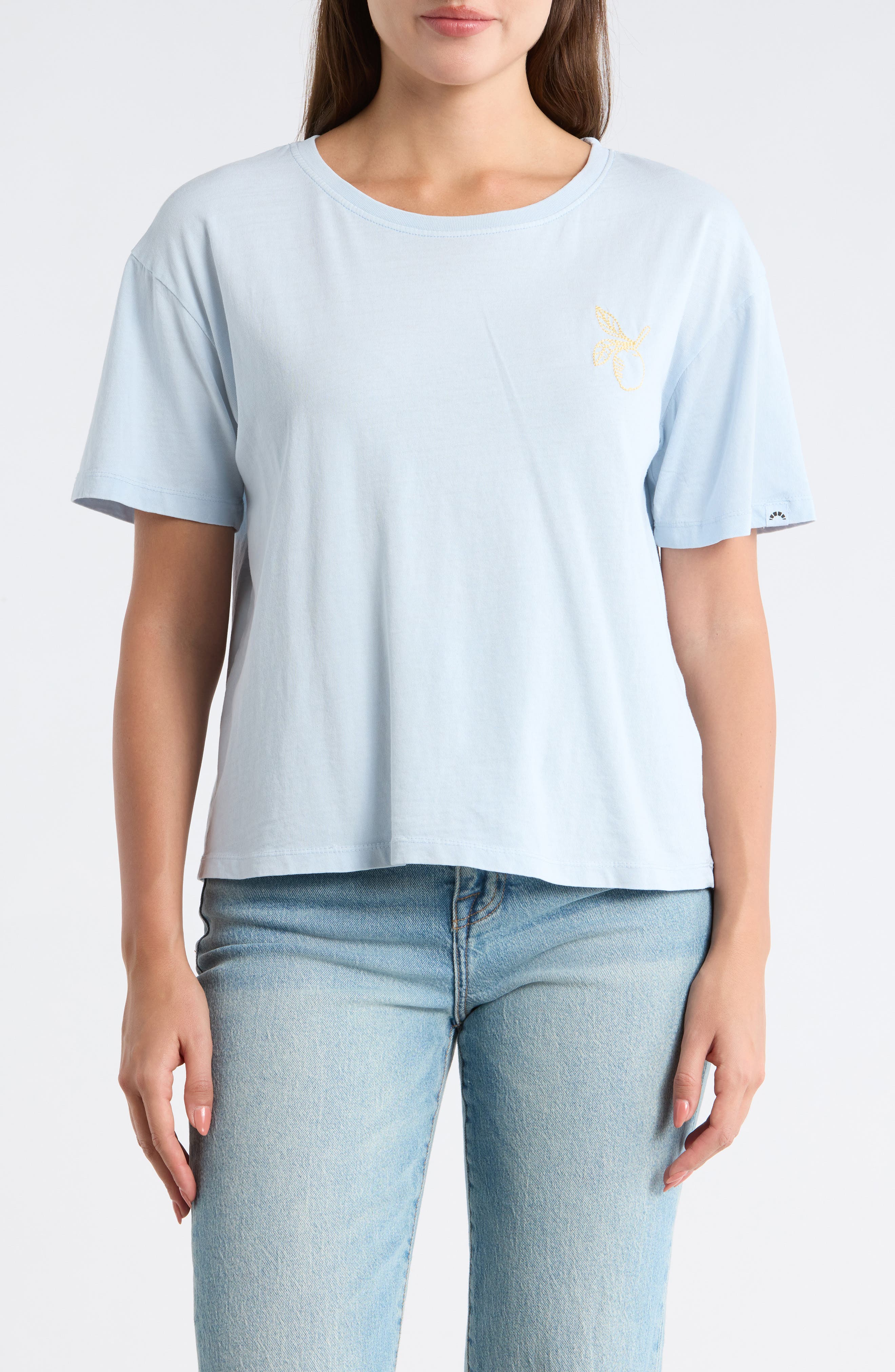 C & C California Toni Boxy Cotton Crop Tee