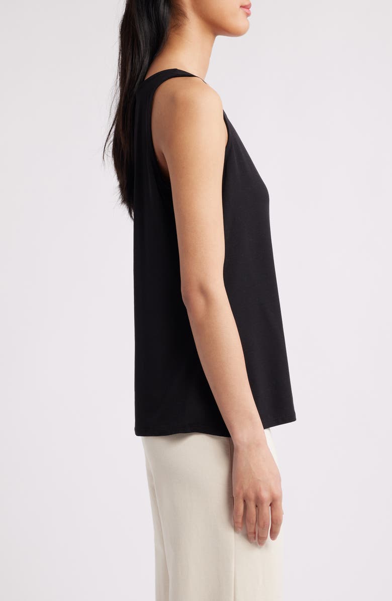 Eileen Fisher Scoop Neck Tank, Alternate, color, Black