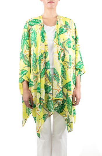 NINA LEONARD NINA LEONARD SEMI SHEER OPEN FRONT TOPPER 