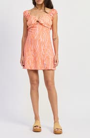 JACQUIE THE LABEL Vicky Mixed Media Minidress
